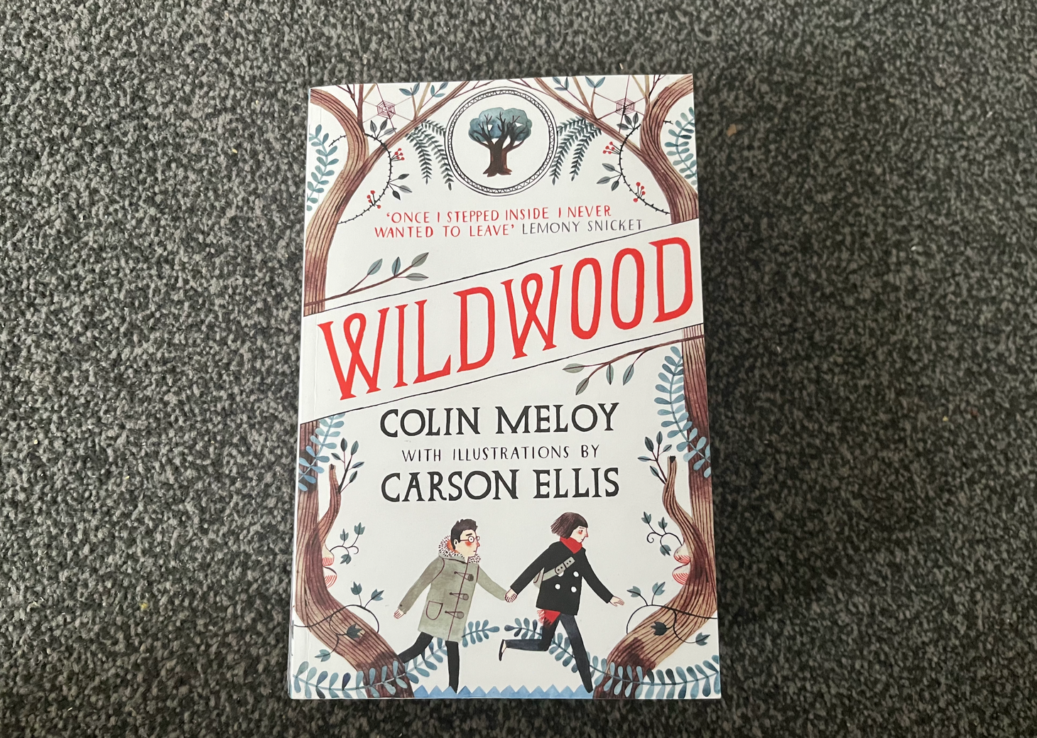 A photo of the book Wildwood, by Colin Meloy and Carson Ellis.